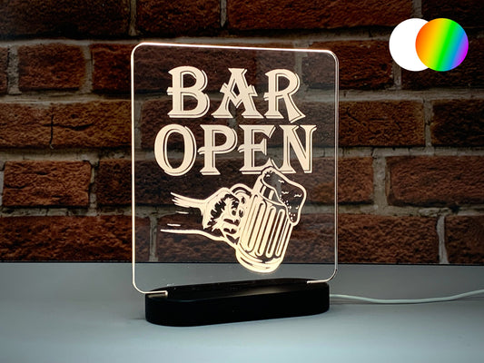 Bar Open | LED Light Up Sign