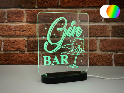 Gin Bar | LED Light Up Sign