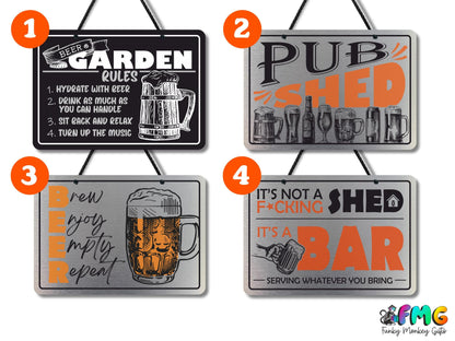 Garden Bar | Metal Signs (Multiple designs)