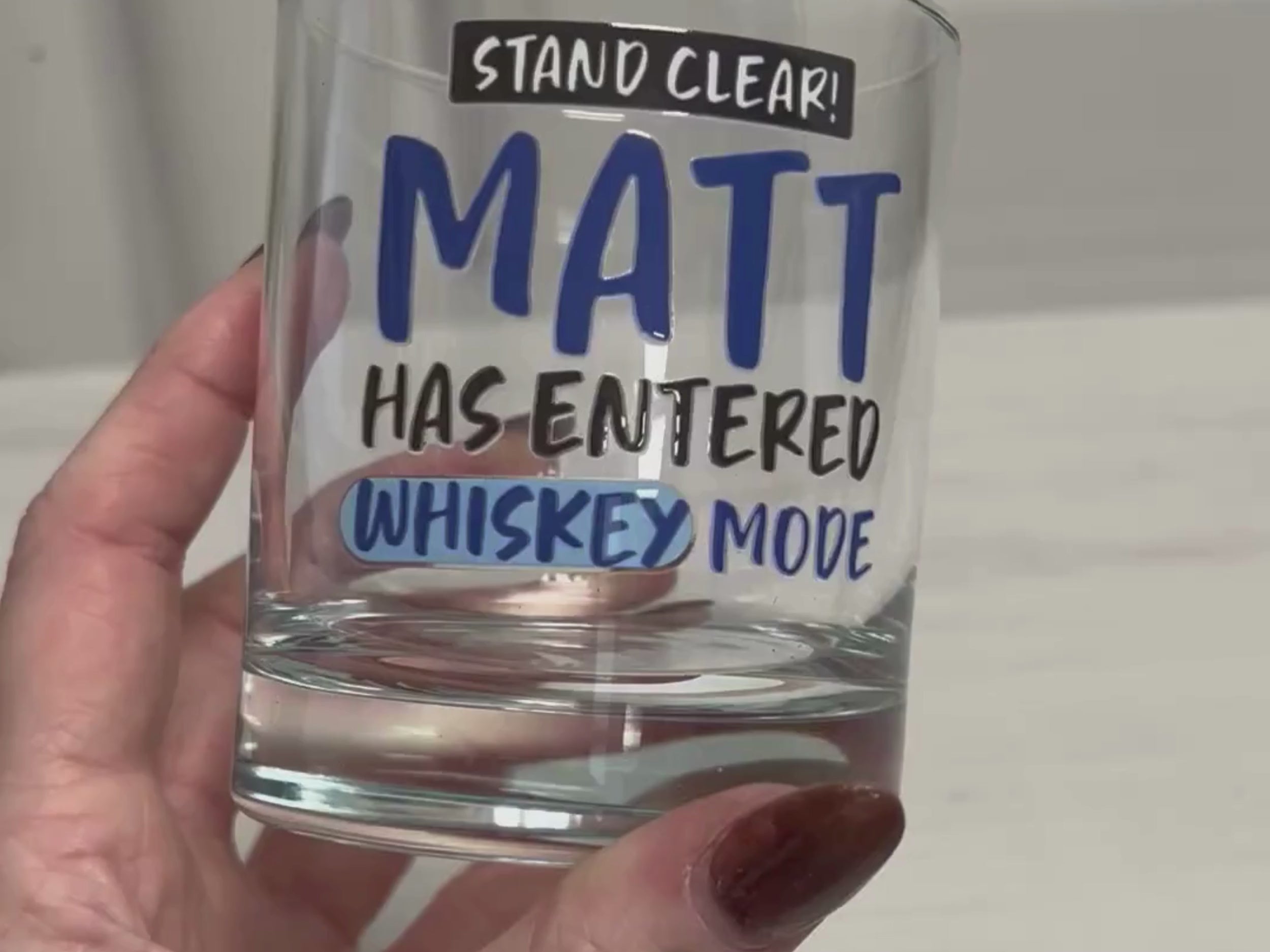 Personalised Whiskey Tumbler - Drink Glass